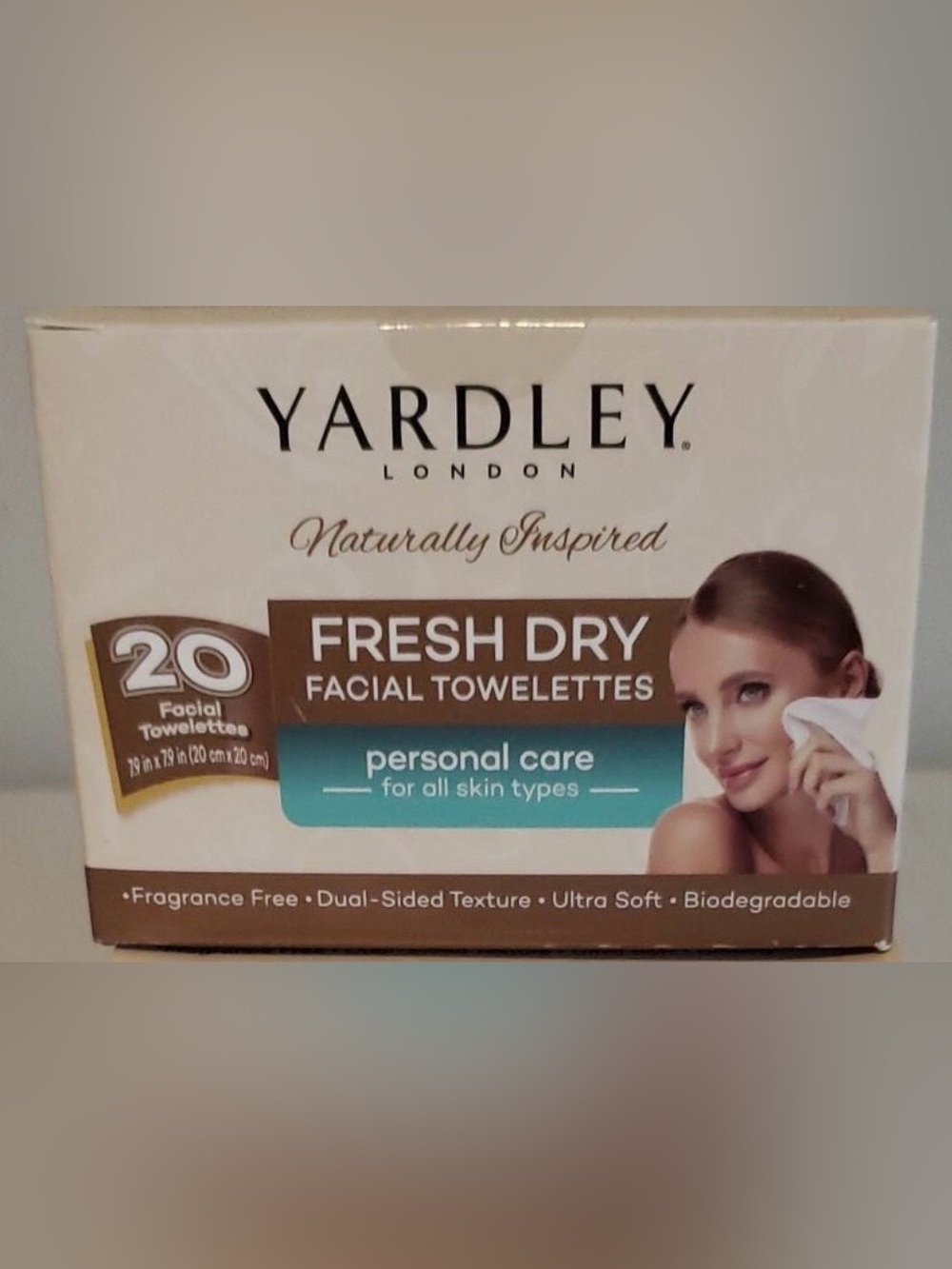 Yardley Fresh Dry 20 Facial Towelettes/ 1 box